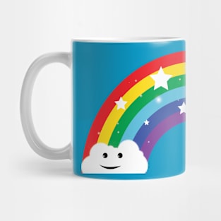 Happy cloudy rainbow Mug